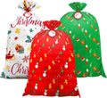 Jumbo Extra Large Christmas Bags with Name Tag Card and String (3 PCS)